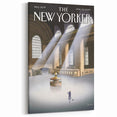 New Yorker Magazine Cover Art - Vintage Grand Central Station Poster