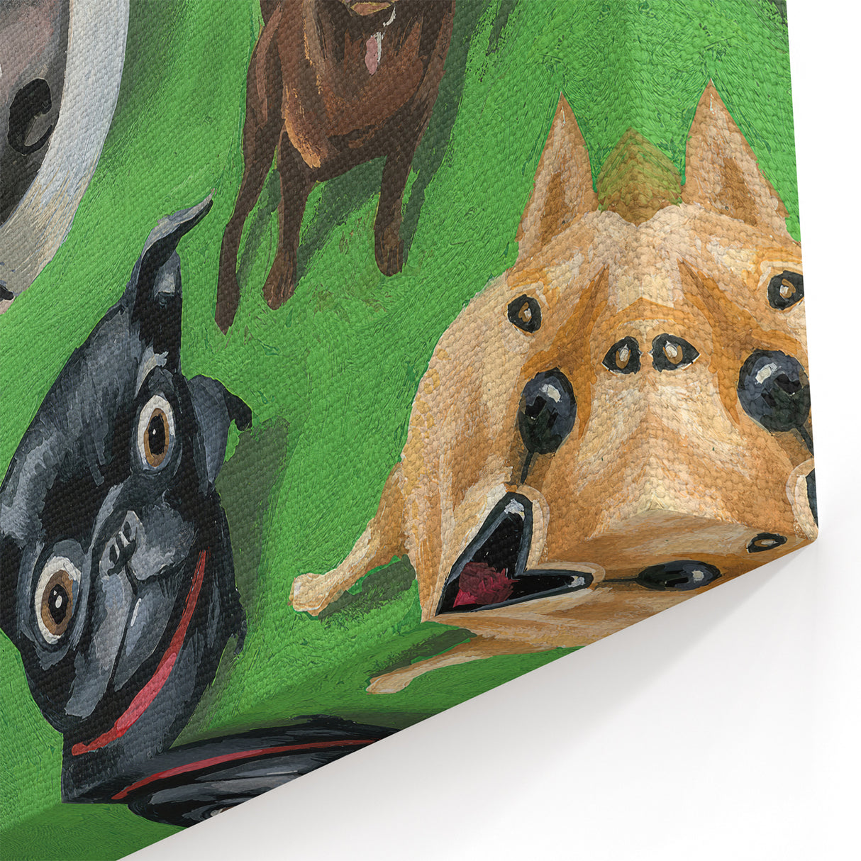 New Yorker Magazine Cover Art - Dogs on the Green Vintage Poster