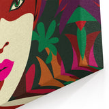 New Yorker Magazine Cover Art - Floral Face Vintage Poster