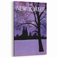 New Yorker Magazine Cover Art - Winter Cityscape Vintage Poster