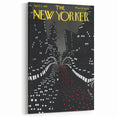 New Yorker Magazine Cover Art - Night Cityscape Vintage Poster
