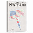 New Yorker Magazine Cover Art - American Flag Sketch Vintage Poster