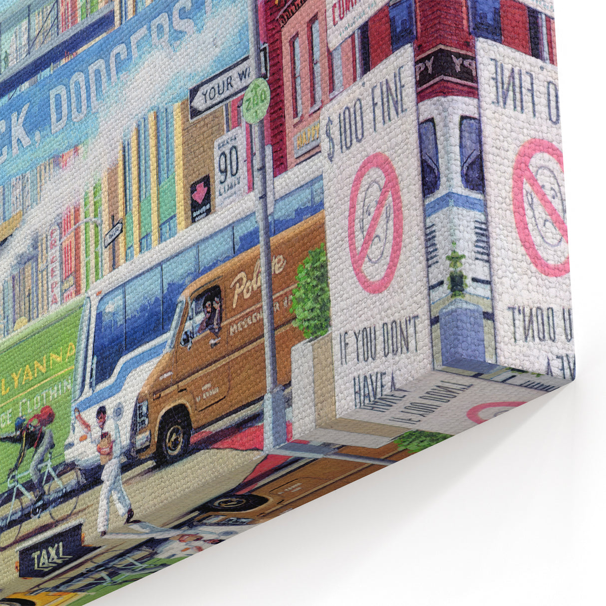 New Yorker Magazine Cover Art - Welcome Back Dodgers City Scene Poster