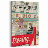 New Yorker Magazine Cover Art - Sightseeing in NYC Vintage Poster