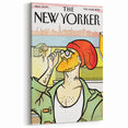 Vintage New Yorker Poster: Hipster Beanie Cover Art