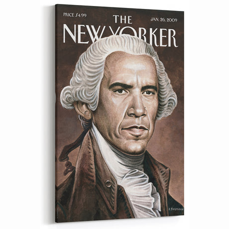 New Yorker Magazine Cover Art - George Washington Vintage Poster