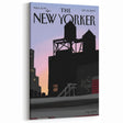 New Yorker Magazine Cover Art - Rooftop at Sunset Vintage Poster