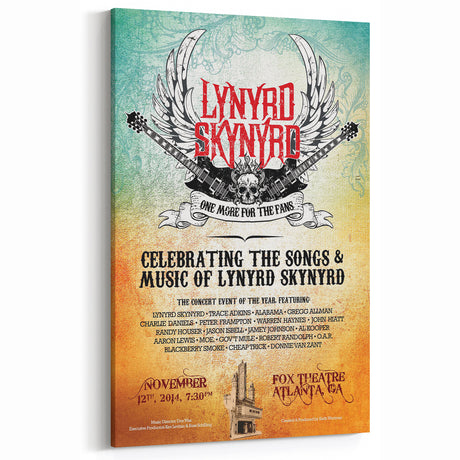 Retro Lynyrd Skynyrd Poster - Vintage Rock Wall Art for Home Decor