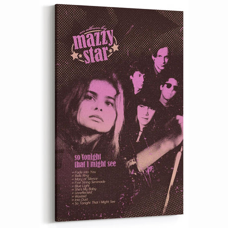 Mazzy Star So Tonight That I Might See Poster - Retro Music Art
