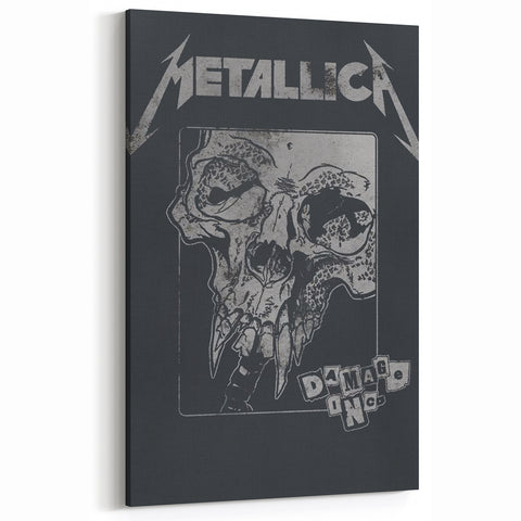 Metallica Damage Inc. Poster - Retro Metal Wall Art
