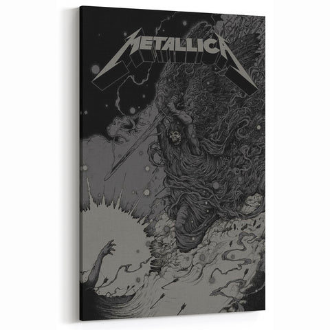 Metallica Skeleton Angel Poster - Retro Metal Wall Art