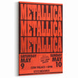 Metallica 1980s Concert Poster - Cow Palace Shows