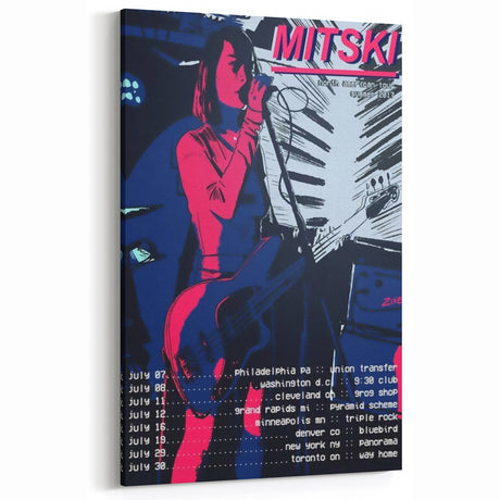 Mitski Retro Band Poster – Vintage Aesthetic Music Wall Art