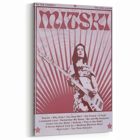 Mitski Retro Band Poster – Be The Cowboy Vintage Music Art