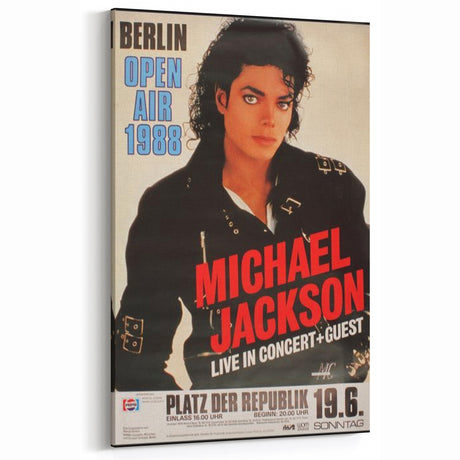 Michael Jackson Retro Poster – Vintage Concert Art 1988