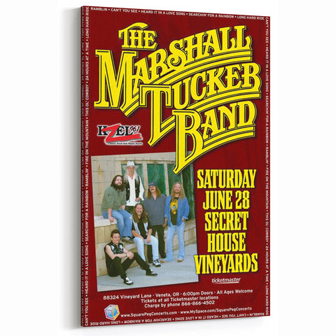 The Marshall Tucker Band Poster – Vintage 2016 Concert Art