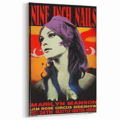 Nine Inch Nails & Marilyn Manson Poster – 1994 Seattle Concert