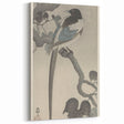 Vintage Animal Art - Perched Bird on Branch - Retro Animal Prints