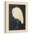 Vintage Animal Art - Heron in the Rain - Retro Animal Prints