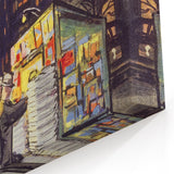 "Vintage New Yorker Poster – Classic NYC Movie Theater Scene"