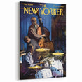 Vintage New Yorker Poster – Jazz Band Performance Art Print