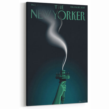Vintage New Yorker Poster – Iconic Statue of Liberty Art Print