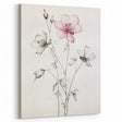 Vintage Botanical Art Print: Elegant Floral Sketch with Soft Details