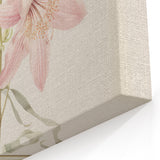 Vintage Botanical Art Print: Delicate Lily Floral Illustration