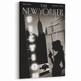 Vintage New Yorker Poster – Noir Fiction Scene Art Print