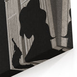 Vintage New Yorker Poster – Noir Fiction Scene Art Print