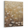 Vintage Botanical Art Print: Soft Daisies in a Golden Field