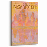Vintage New Yorker Poster – Abstract Cityscape Art Print