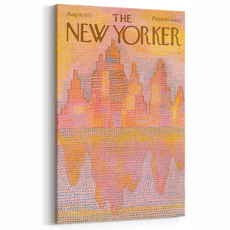 Vintage New Yorker Poster – Abstract Cityscape Art Print