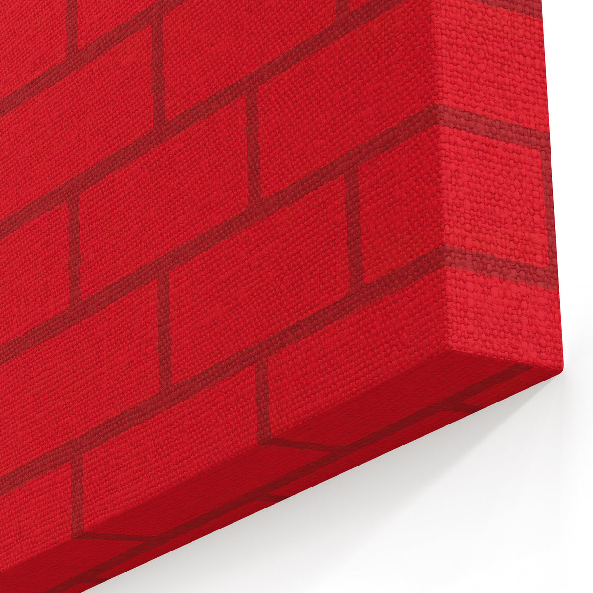 Vintage New Yorker Poster – Bold Red Brick Wall Art Print