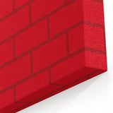 Vintage New Yorker Poster – Bold Red Brick Wall Art Print