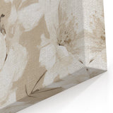 Vintage Botanical Art Print: Soft White Floral Illustration