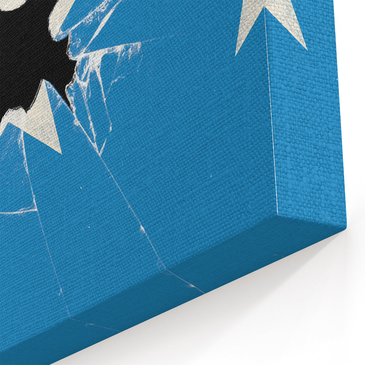 Vintage New Yorker Poster – Broken Star and Blue Background Art Print