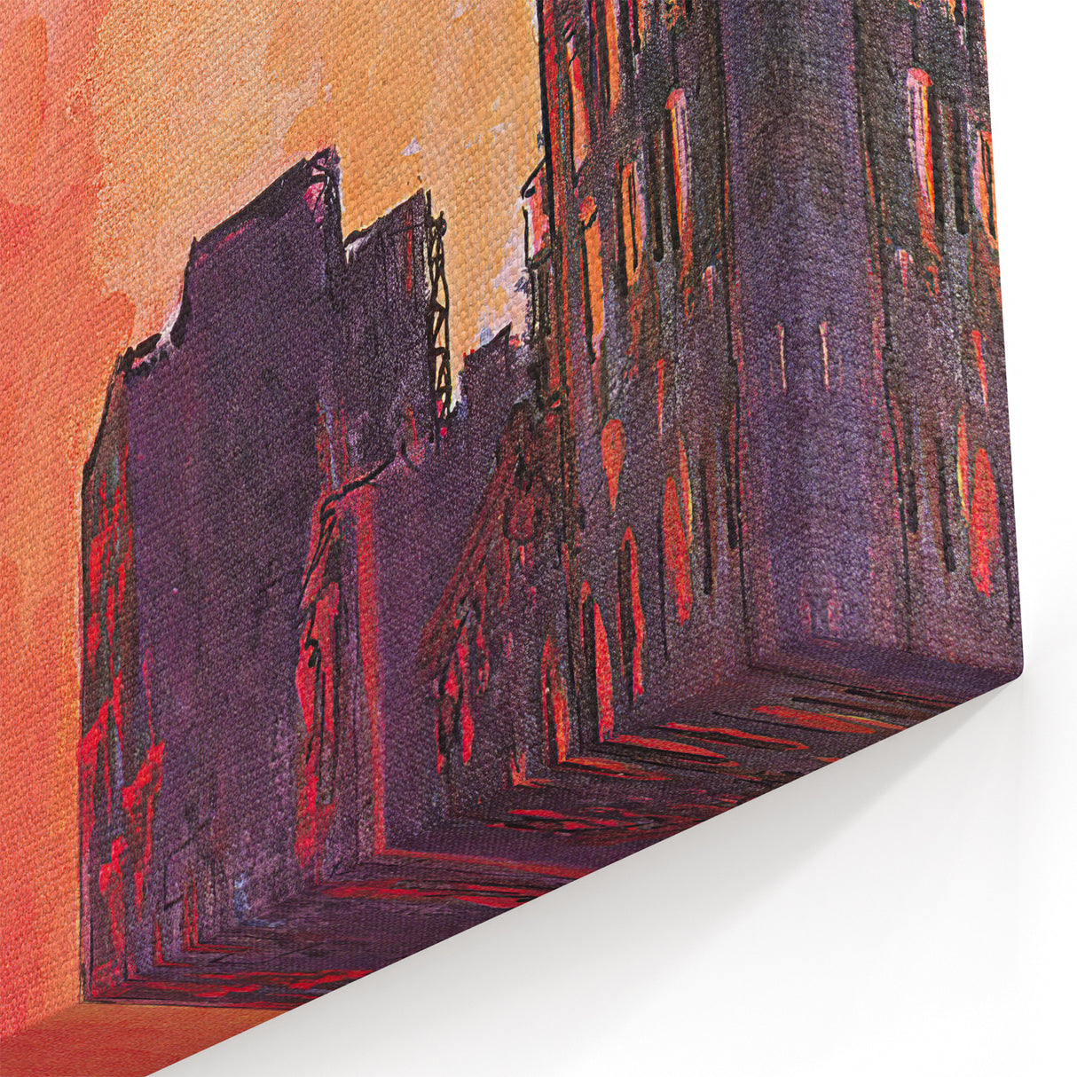 Vintage New Yorker Poster – Sunset Over New York City Art Print