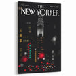 Vintage New Yorker Poster – Chrysler Building Night Lights