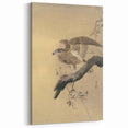 Vintage Animal Art - Hawk on Branch - Retro Animal Prints