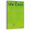 Vintage New Yorker Poster – Golfer on Green Field Art Print