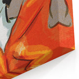 Vintage New Yorker Poster – Fashionable Leaf Dress Art Print
