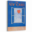 Vintage New Yorker Poster – Heart in the Window Art Print