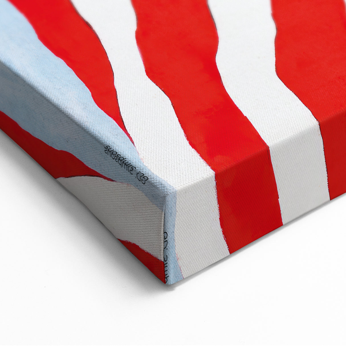 Vintage New Yorker Poster – American Flag in the Wind Art Print