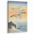 Vintage Animal Art - Seagulls Over the Ocean - Retro Animal Prints