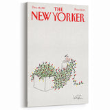 Vintage New Yorker Poster - Iconic Christmas Lights Illustration
