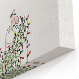 Vintage New Yorker Poster - Iconic Christmas Lights Illustration