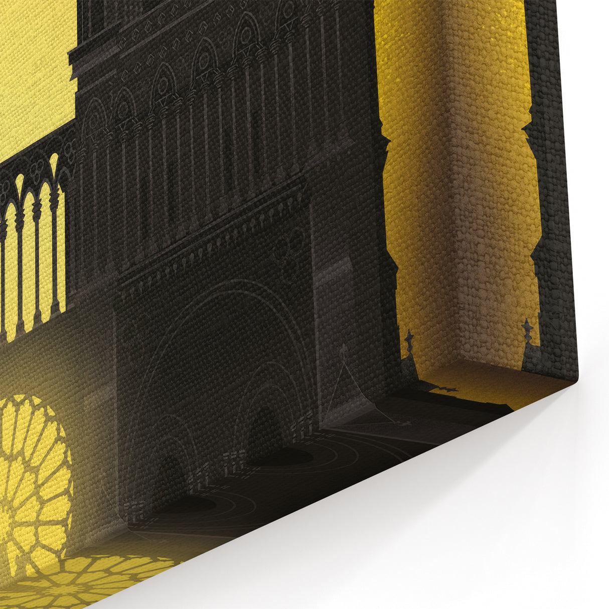 Vintage New Yorker Poster - Notre-Dame Cathedral Night View