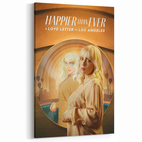 Happier Than Ever 2020s Vintage Movie Poster - Retro Film Art