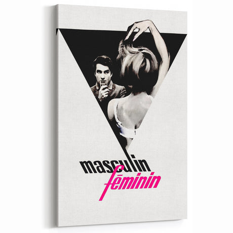 Vintage Film Posters 1960s - Masculin Féminin Retro Movie Art